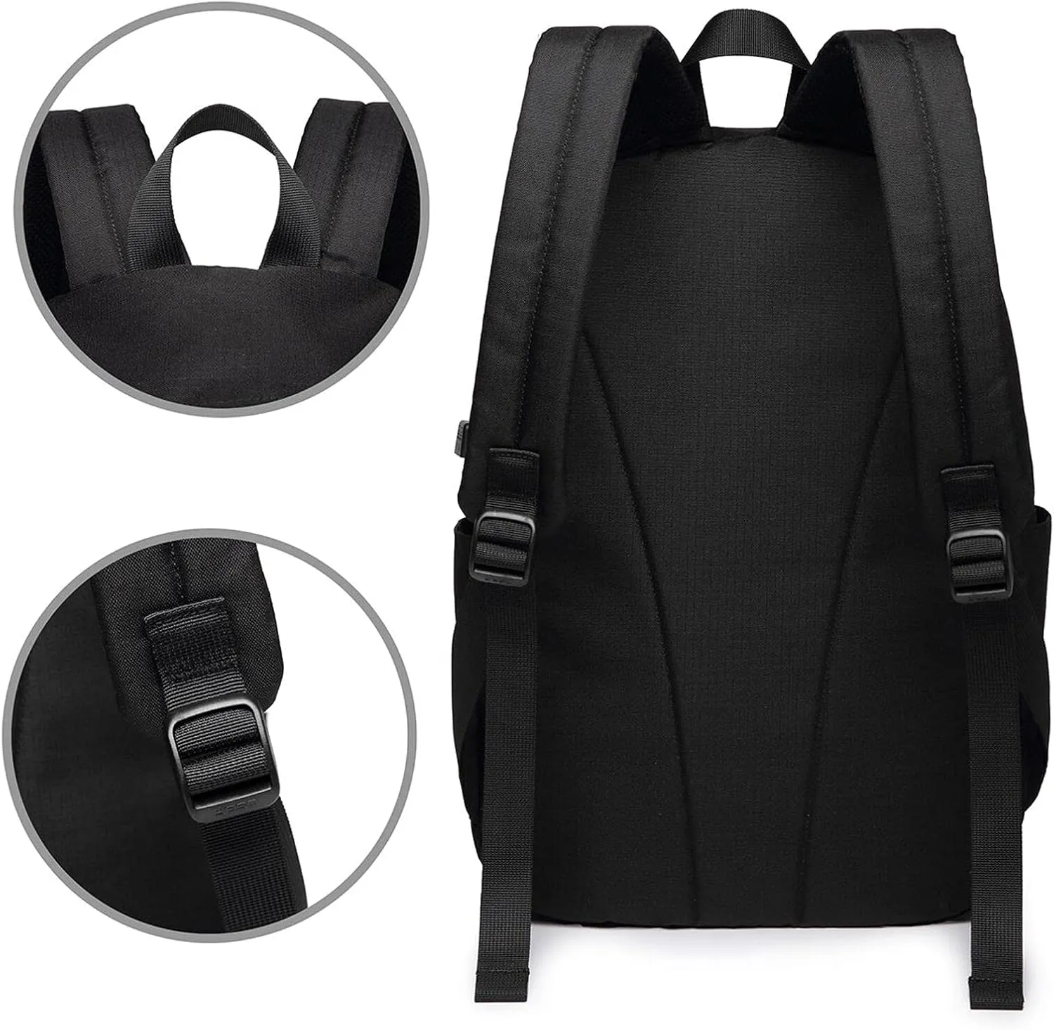 Border Collie Dog Travel Laptop Backpack - Durable Business Laptops Backpack with USB Charging Port