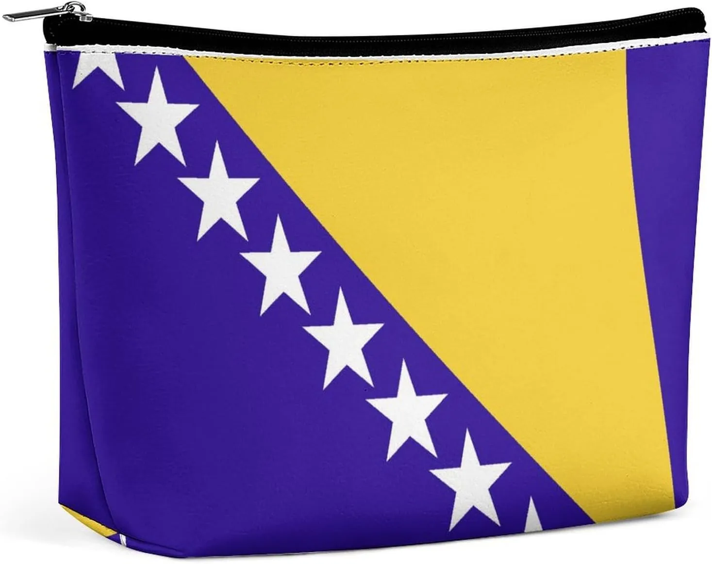 Bosnia Herzegovina Flag Travel-Friendly Makeup Bag Compact Cosmetic Organizer for Women Girls