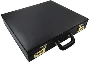 Bricks Maons Masonic Apron Case - Black Briefcase Different Materials WM & MM