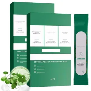 Bubble Foam Facial Mask - Deep Cleansing Blackhead Removal, Oil Control & Pore Minimizing with Hyaluronic Acid, Gentle for Sensitive Skin