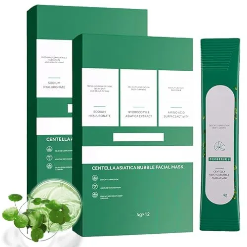 Bubble Foam Facial Mask - Deep Cleansing Blackhead Removal, Oil Control & Pore Minimizing with Hyaluronic Acid, Gentle for Sensitive Skin