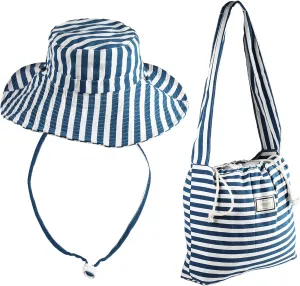 Bucket Hat and Shoulder Bag Set for Women Wide Brim Summer Beach Cap Foldable Travel Fisherman Hat ﻿