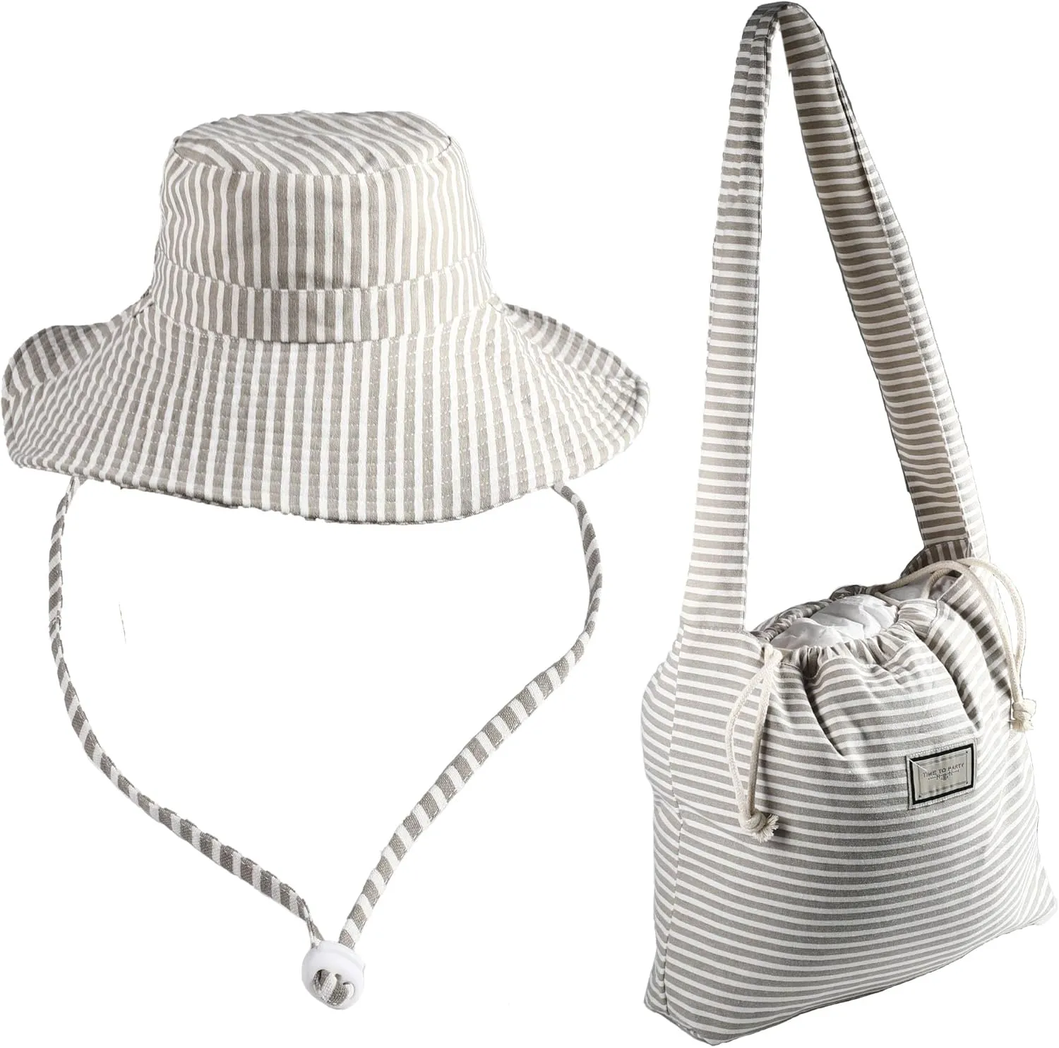 Bucket Hat and Shoulder Bag Set for Women Wide Brim Summer Beach Cap Foldable Travel Fisherman Hat ﻿