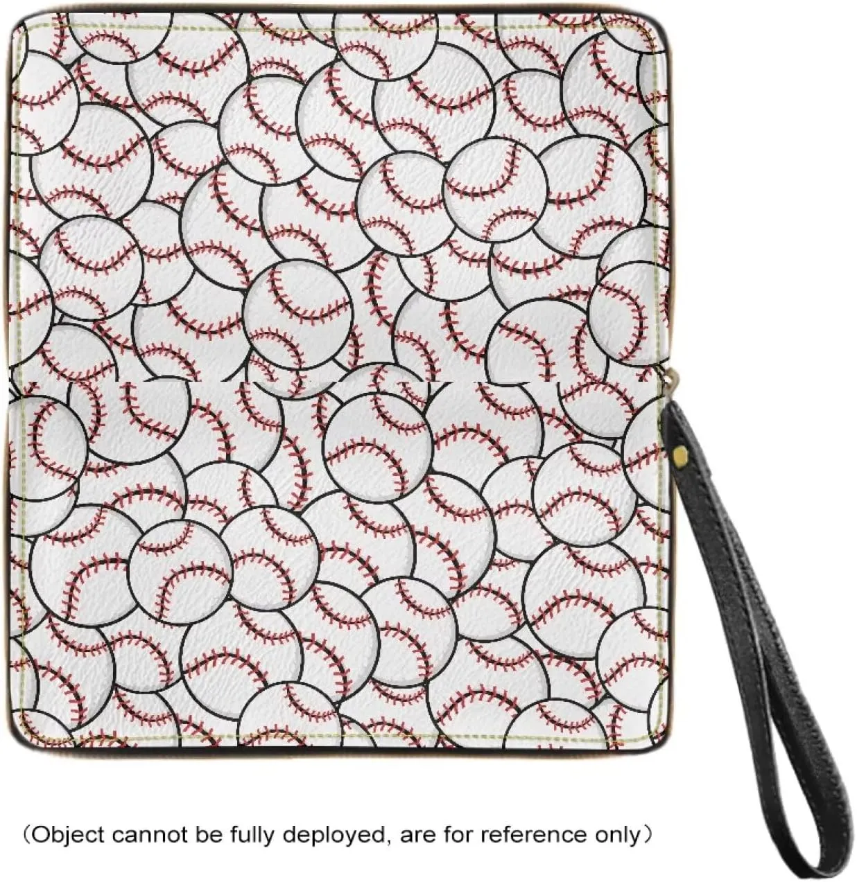 Bulopur Baseball Wristlet Wallet for Women Teen Girls Blocking Credit Card Holder with Wristlet PU Leather Phone Wallet Clutch Large Capacity Ladies Travel Purse