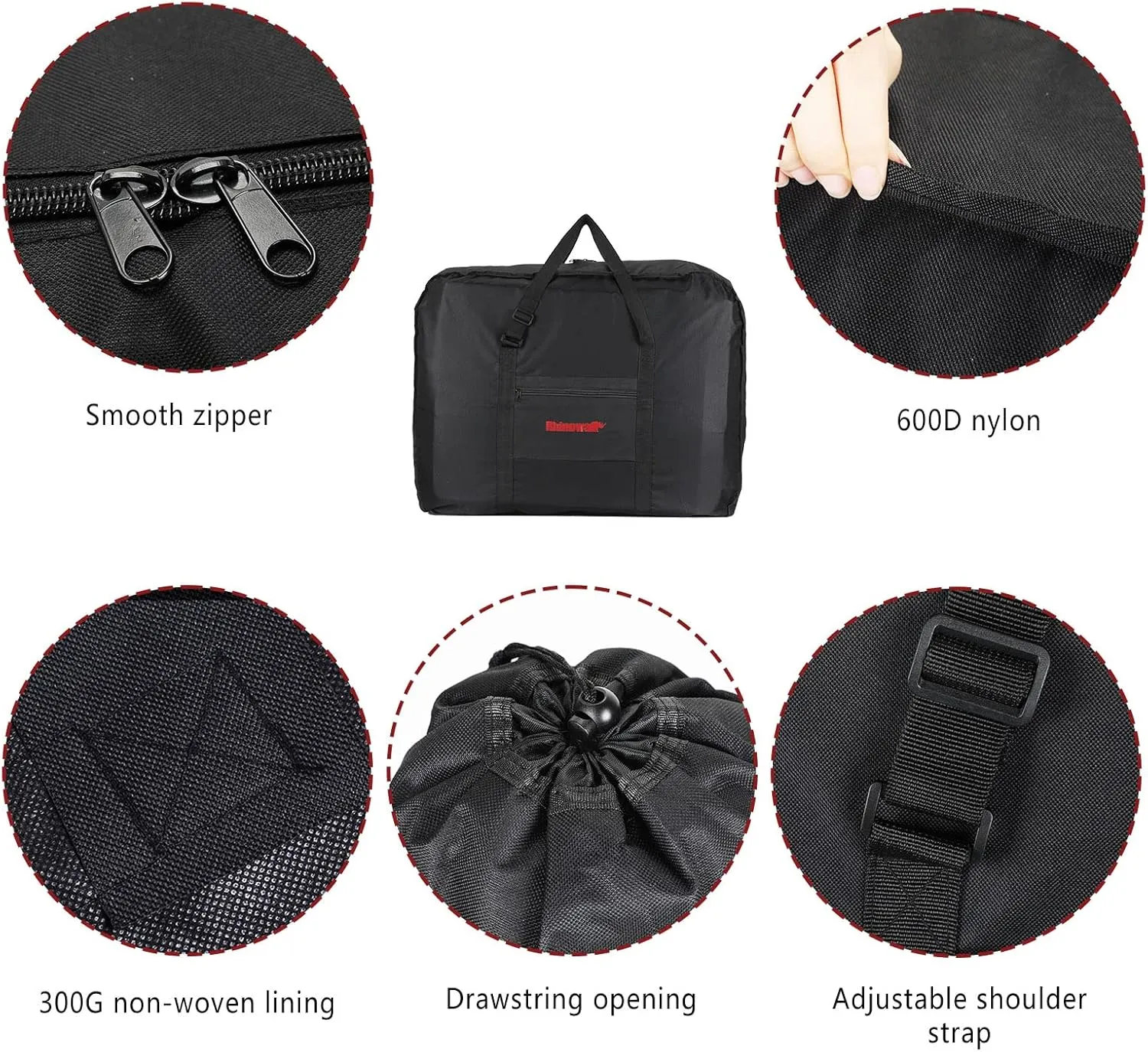 CamGo 20 Inch Folding Bike Bag - Waterproof Bicycle Travel Case Outdoors Bike Transport Bag for Cars Train Air Travel