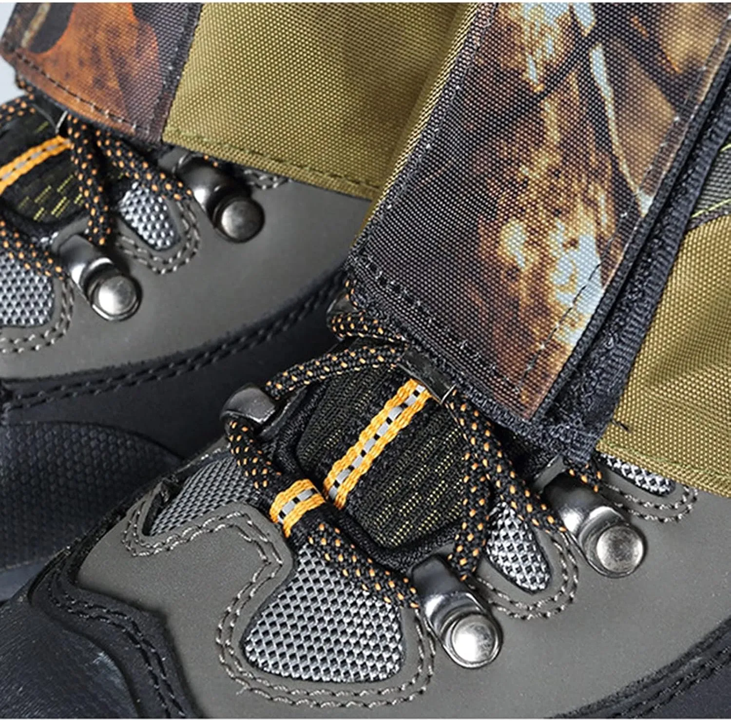 Camouflage Leg Gaiters, Waterproof and Snake-Proof Hiking Boots, Suitable for Hiking and Desert Jungle Camping Snow Boots Leggings (Color : A, Size : One Size)