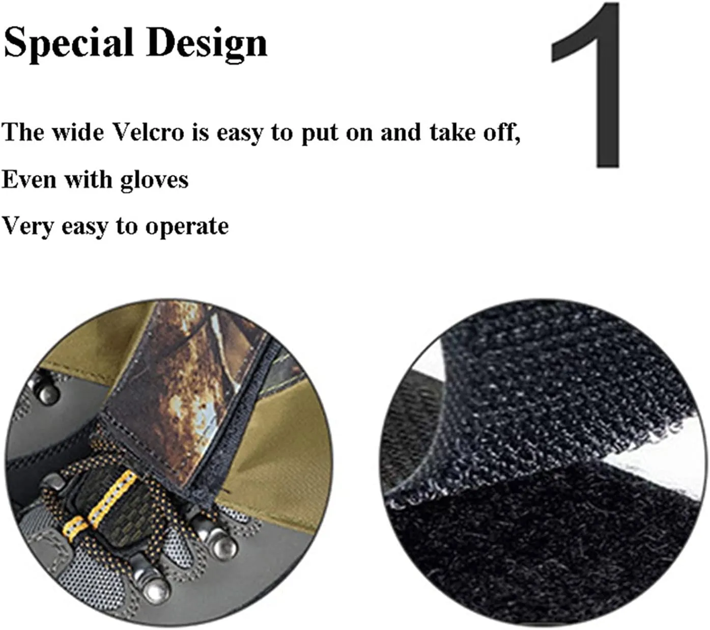 Camouflage Leg Gaiters, Waterproof and Snake-Proof Hiking Boots, Suitable for Hiking and Desert Jungle Camping Snow Boots Leggings (Color : A, Size : One Size)