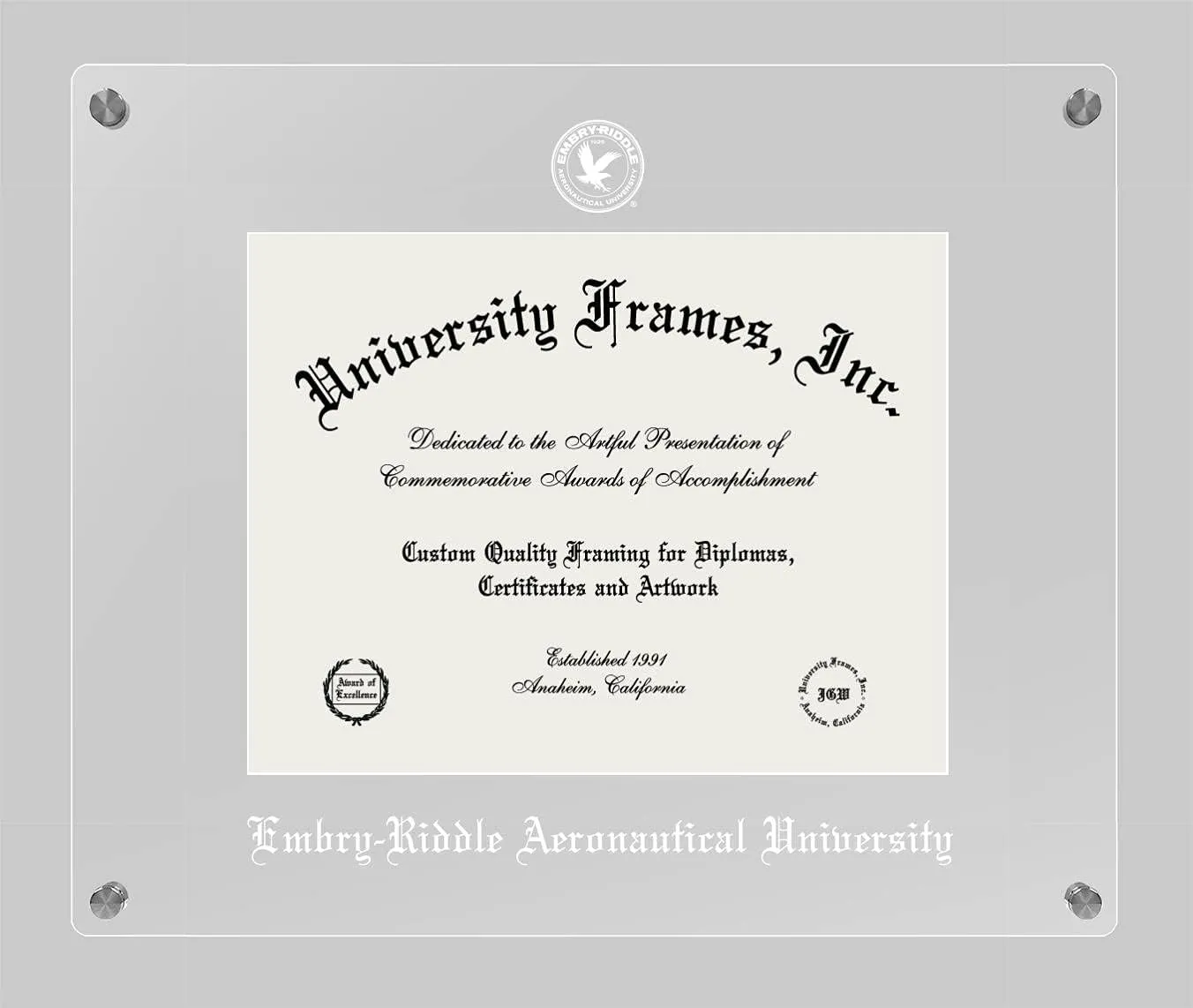 Campus Images Lucent Clear Display Diploma Frame