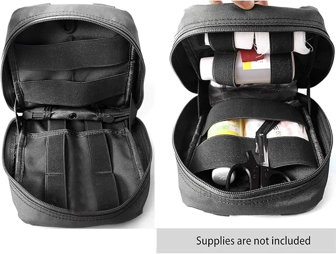Carlebben EMT Pouch MOLLE Ifak Pouch Tactical MOLLE Medical First Aid Kit Utility Pouch Red