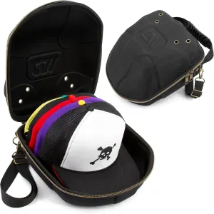 CASEMATIX Hat Travel Case for Baseball Caps with Crush-Resistant Hard Shell Outer