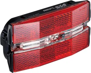 CATEYE Reflex Rack Bike Safety Light – IPX4 Waterproof Rear Reflector & LED Safety Light for Rear Bicycle Racks, Fits Urban, Commuter, Touring Bikes, 200  Hour Runtime, AA Battery
