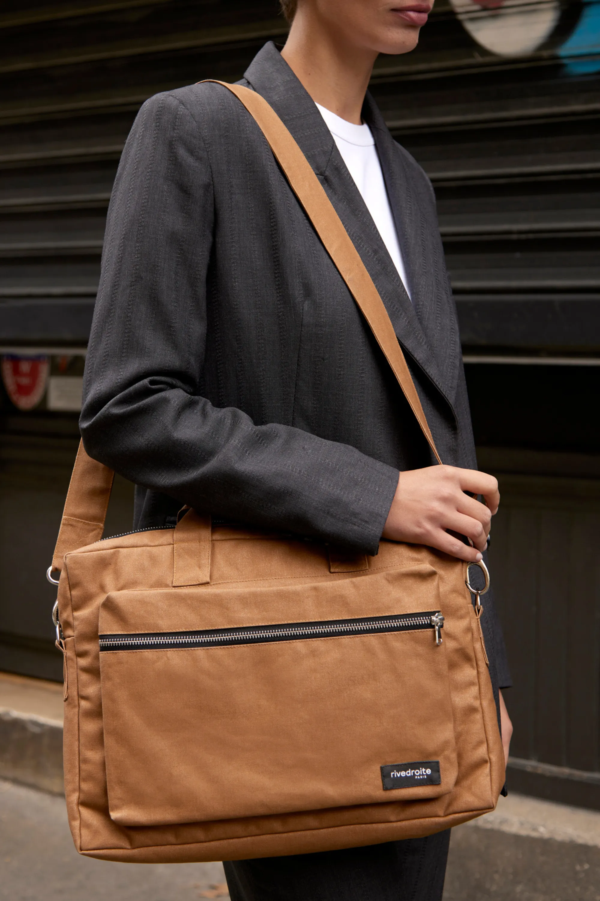 Chaptal the document holder - Recycled cotton Tobacco