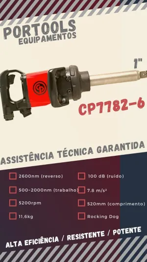 Chicago Pneumatic 1" IMPACT WRENCH W/6" ANVIL (CPT-7782-6)
