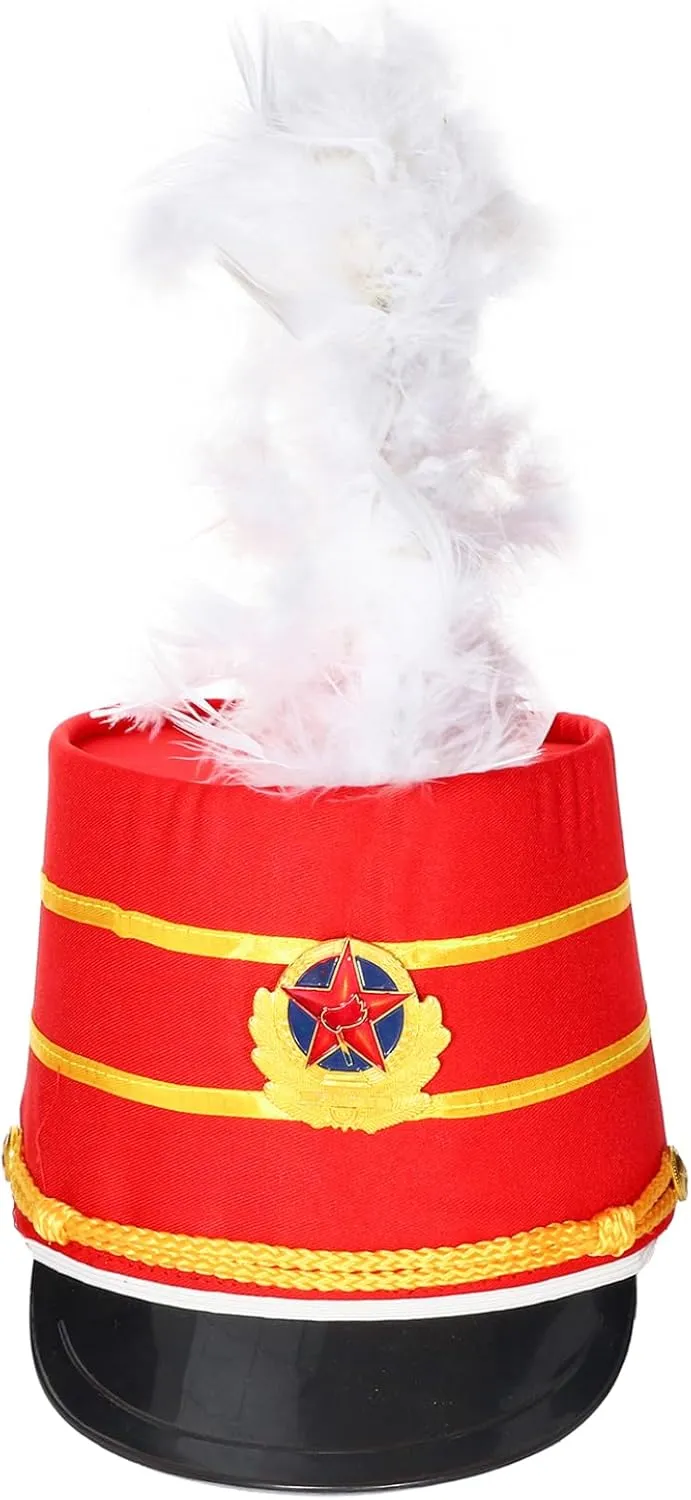 Children Dress Up Drum Halloween Majorette Outfits for Girls Marching Band Uniform and Toy Soldier Hat