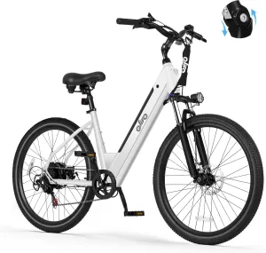 Cityone 2.0 Electric Bike for Adults,Up to 65Miles,28MPH,1200W Peak Motor 26" Ebike,499WH UL2849 Certified Battery Electric Commuter Bicycle with Front Suspension & 7-Speed Ebikes