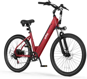 Cityone 2.0 Electric Bike for Adults,Up to 65Miles,28MPH,1200W Peak Motor 26" Ebike,499WH UL2849 Certified Battery Electric Commuter Bicycle with Front Suspension & 7-Speed Ebikes