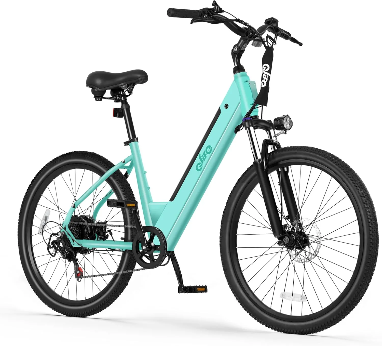 Cityone 2.0 Electric Bike for Adults,Up to 65Miles,28MPH,1200W Peak Motor 26" Ebike,499WH UL2849 Certified Battery Electric Commuter Bicycle with Front Suspension & 7-Speed Ebikes