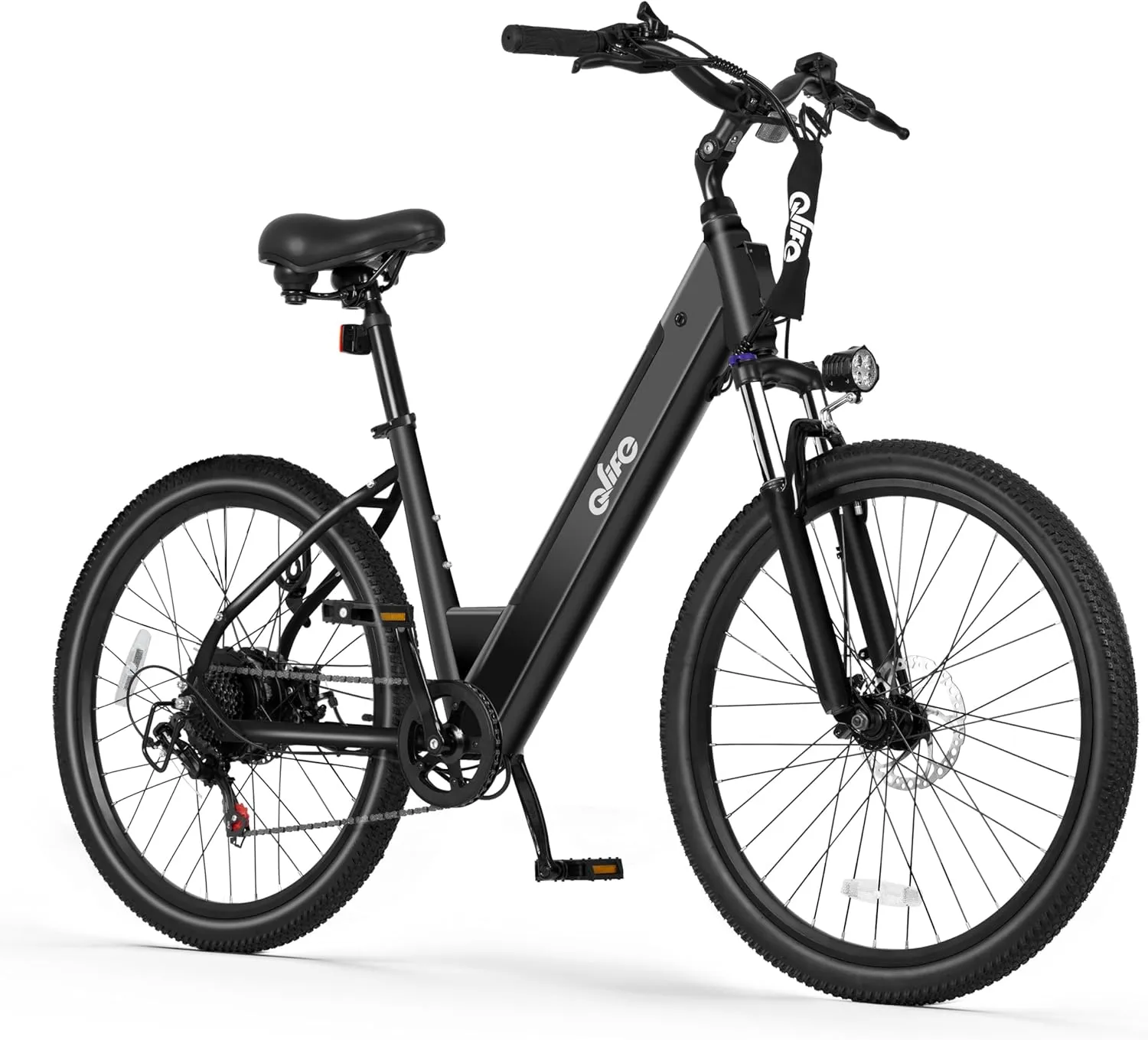 Cityone 2.0 Electric Bike for Adults,Up to 65Miles,28MPH,1200W Peak Motor 26" Ebike,499WH UL2849 Certified Battery Electric Commuter Bicycle with Front Suspension & 7-Speed Ebikes