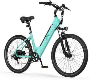 Cityone 2.0 Electric Bike for Adults,Up to 65Miles,28MPH,1200W Peak Motor 26" Ebike,499WH UL2849 Certified Battery Electric Commuter Bicycle with Front Suspension & 7-Speed Ebikes