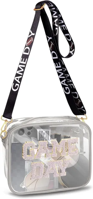 Clear Bag for Stadium Events,Game Day Clear Bag Stadium Approved Football Clear Crossbody Purse Bag for Sports