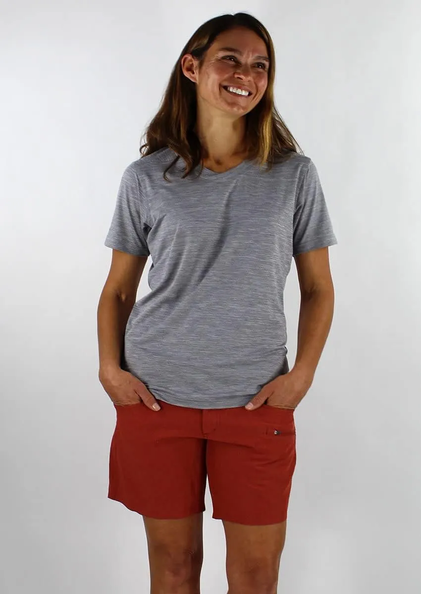 Club Ride Apparel Women's Eden Cycling Shorts with Level 2 Chamois - 7-Inch Biking Shorts with Removable Chamois Liner