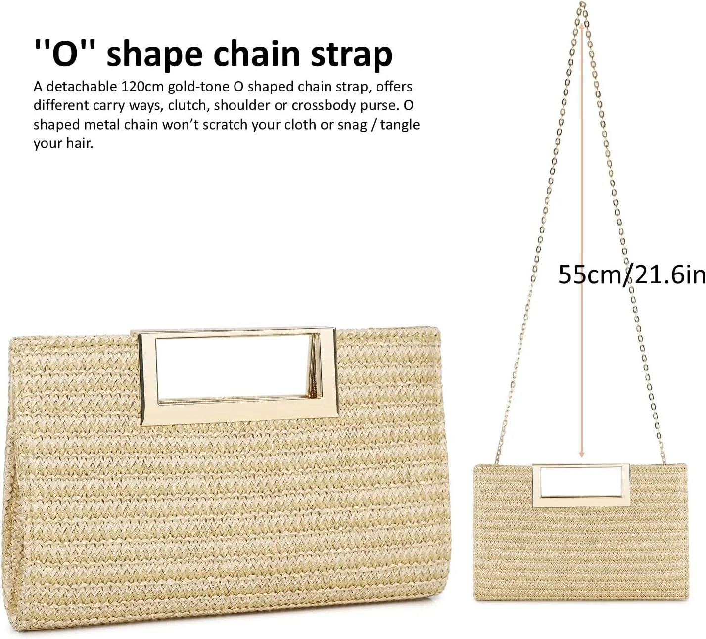 Clutch Purse for Women Fashion PU Leather Evening Bag Elegant Purse for Wedding Party Formal Daily Cocktail