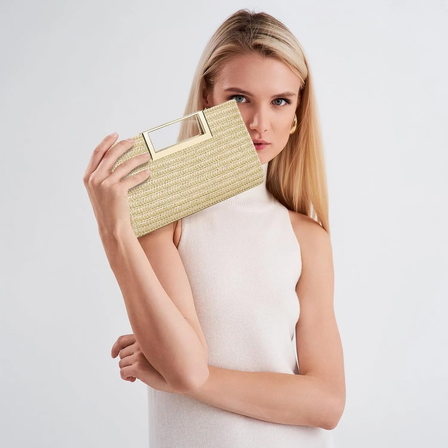 Clutch Purse for Women Fashion PU Leather Evening Bag Elegant Purse for Wedding Party Formal Daily Cocktail