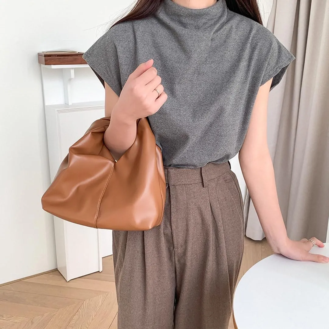 Clutch Purses for Women Cloud Bag Dumpling Bag Ruched Hobo Knotted Handbag Soft Pu Faux Leather Bag Y2k Purse Trendy