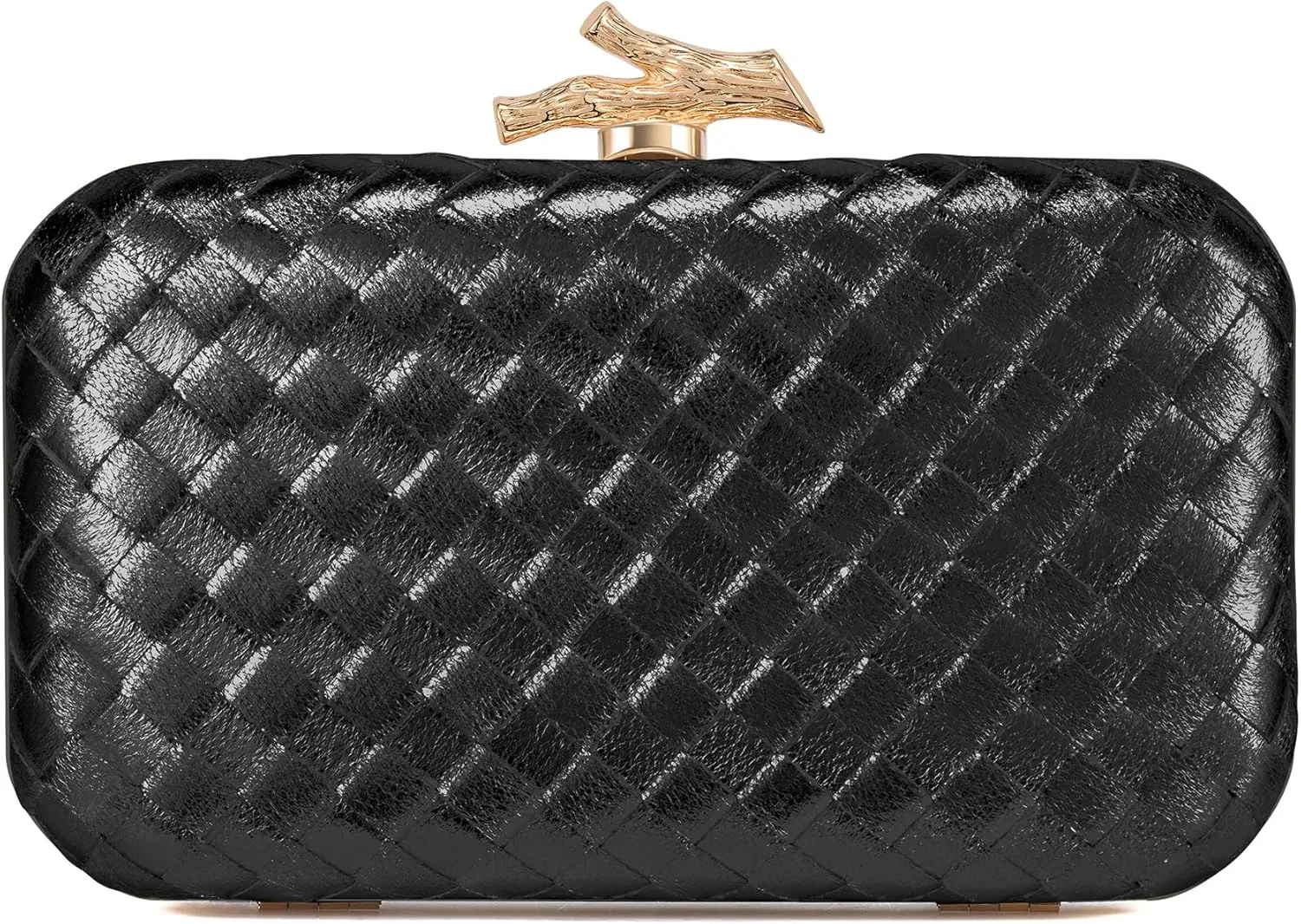 Clutch Purses for Women Evening/Wedding Chic Woven Bag Formal PU Leather Purse Designer Handbags for Women