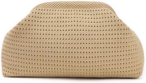 Clutch Purses for Women Knitted Cloud Bag Summer Beach Tote Handbag Fashion Dumpling Crossbody Shoulder Pouch Bag