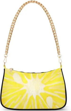 Clutch Purses for Women Trendy Chain Tote Bag Shoulder Handbags Lemon Design Graduation Gifts for Her, Multi37