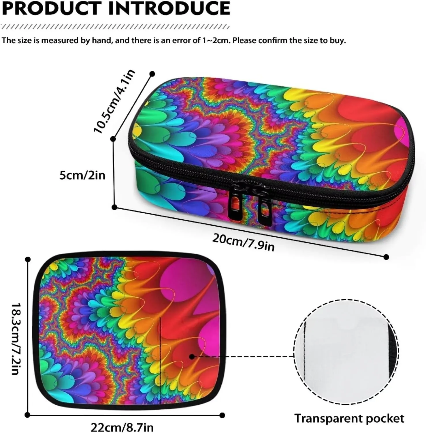 Colorful Tie Dye Diabetic Supplies and Insulin Travel Cooler Case for Medication Glucose Meter Storage Bag Holds Insulin Pens Blood Sugar Test Strips