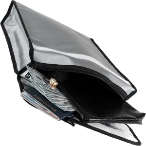 Cosmo - Fireproof Document Bags - Fireproof Bags Combo - Waterproof and Fireproof Money Bag - Fireproof Safe Storage Pouch with Zipper - Large and Small Document Safe - Waterproof Document Holder