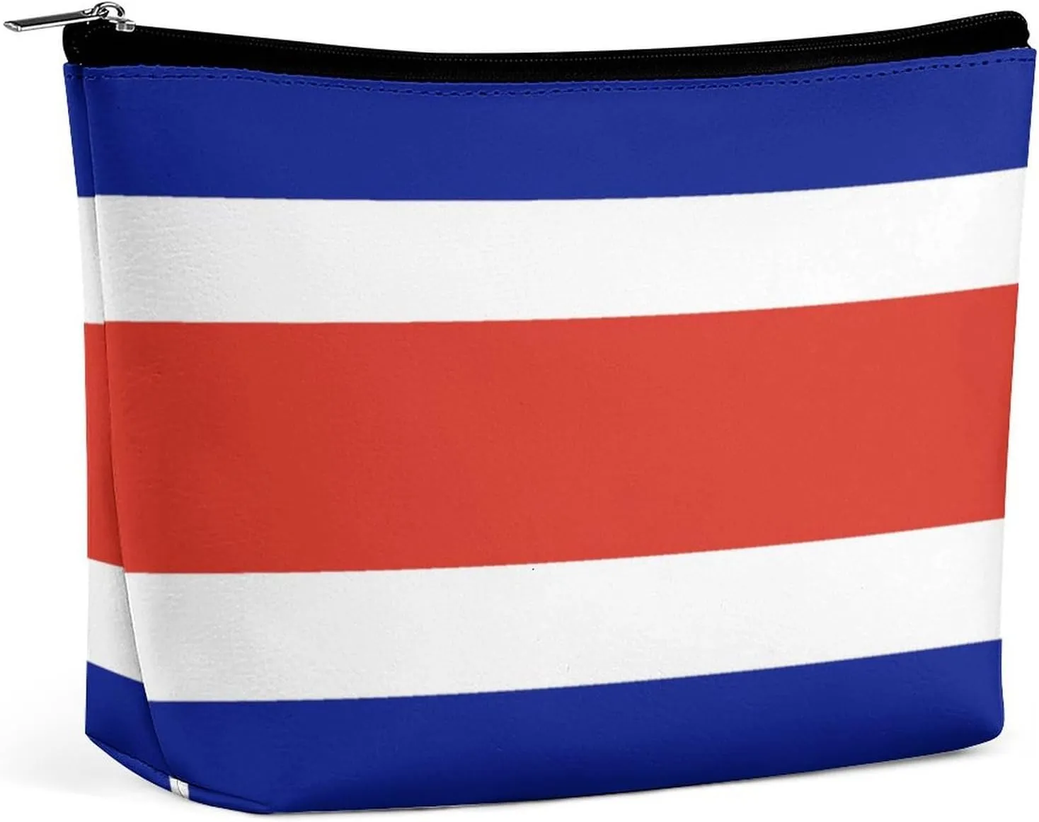Costa Rica Flag Travel Friendly Makeup Bag Compact Waterproof Cosmetic Pouch Organizer for Women