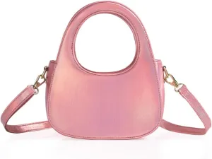 Coucoland Clutch Purses for Women - Cute Evening Bag Shiny Leather Top-handle Hobo Handbag for Wedding Cocktail Party