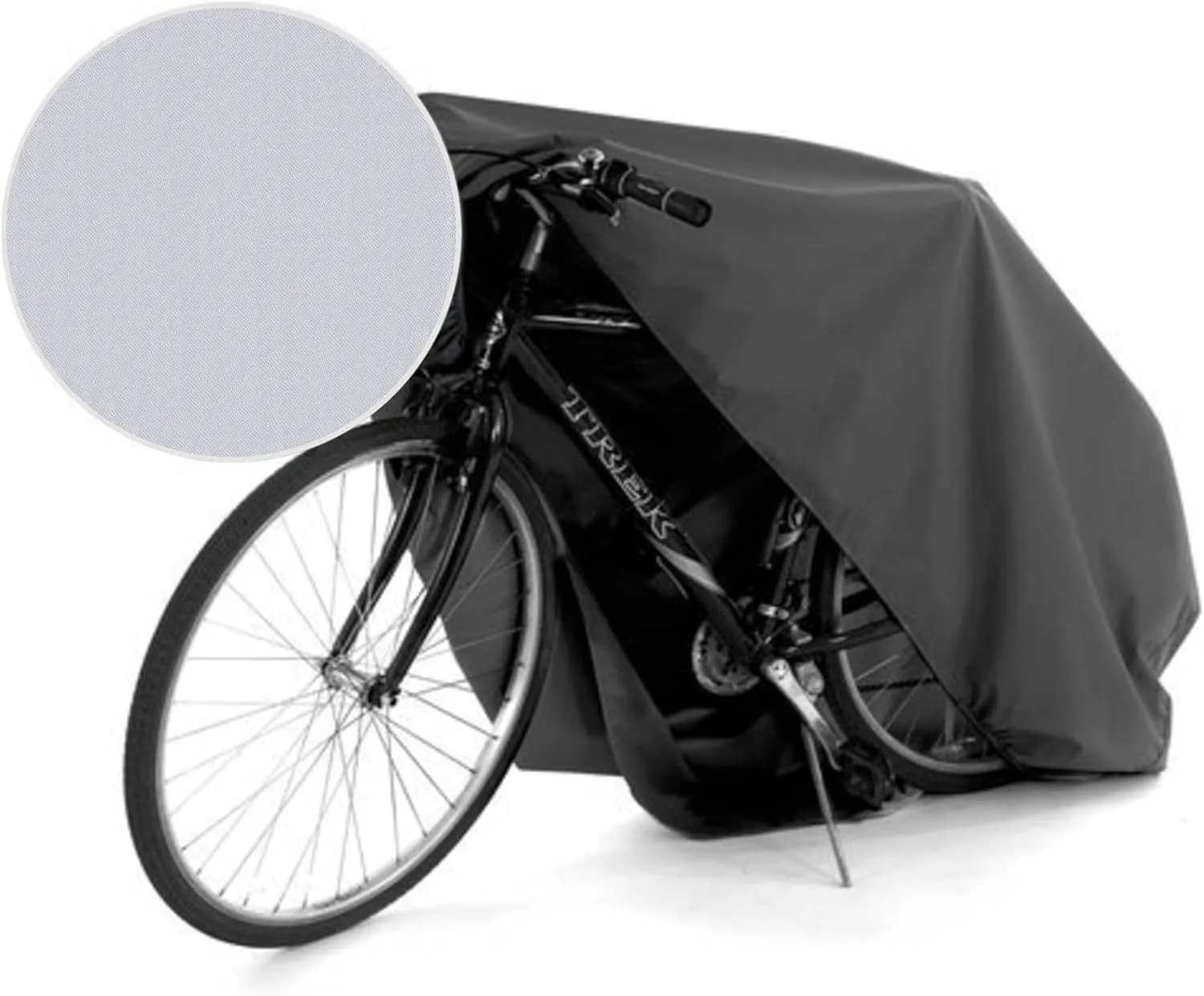 Covermates Bicycle Cover - Light Weight Polyester, Reflective Surface, Elastic Hem, Power Sports Covers, Silver