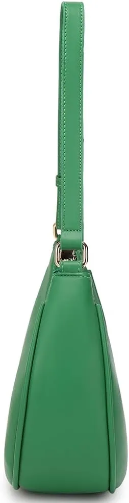 Crescent Shoulder Bags for Women Cute Hobo Tote Handbag Under the Arm Purses Mini Clutch Purse with Zipper Closure
