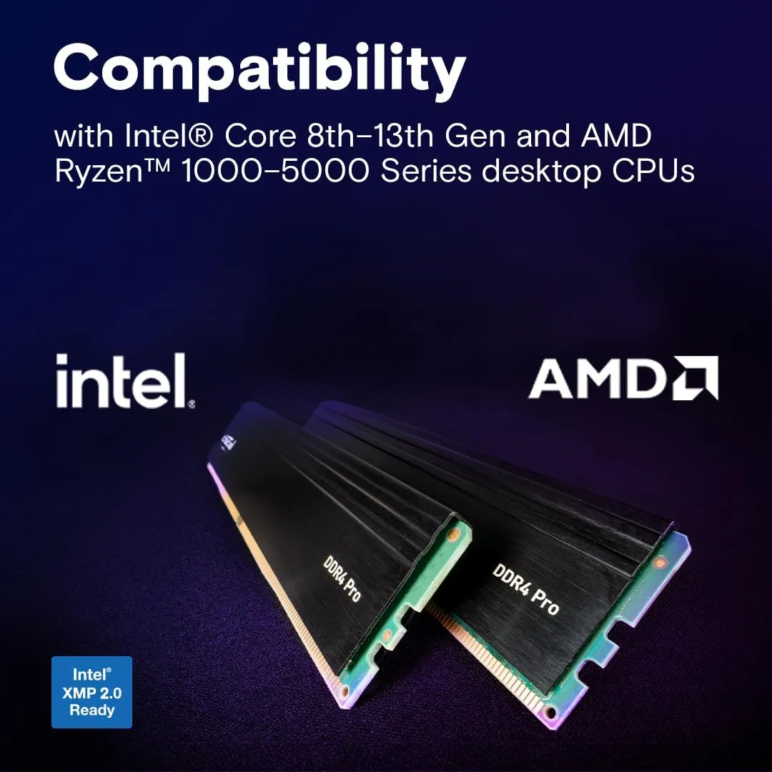 Crucial Pro 64GB DDR4 RAM Kit (2x32GB), 3200MHz (or 3000MHz or 2666MHz) Desktop Memory, Compatible with Intel and AMD Ryzen - CP2K32G4DFRA32A