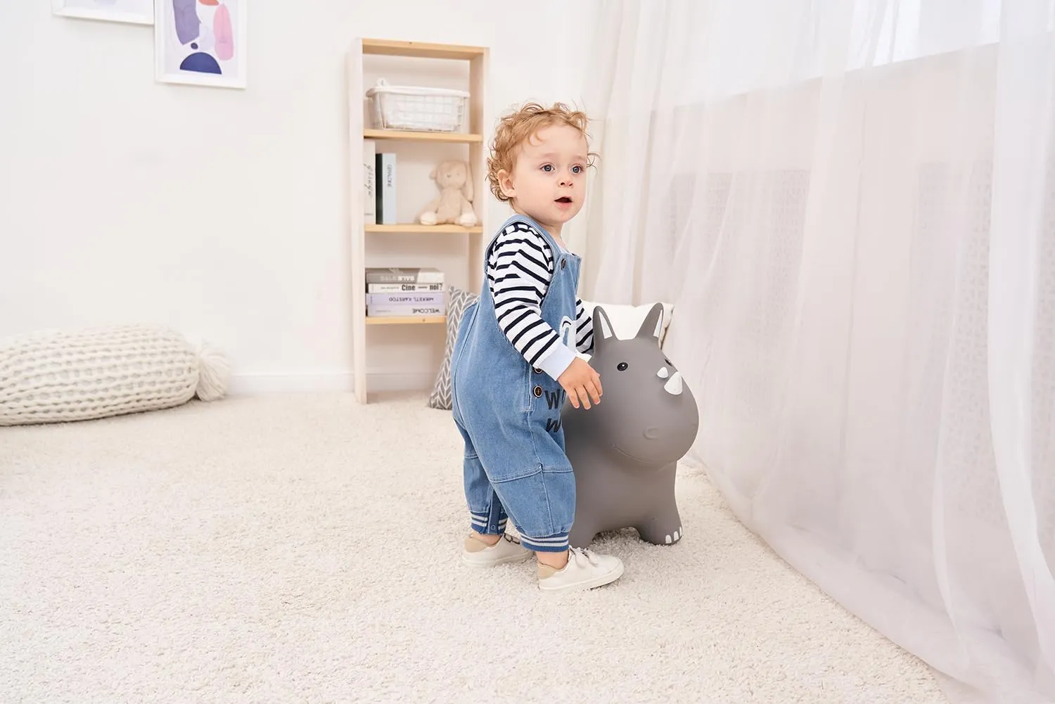 Cute Baby Boy Clothes Suit Toddler Boys' Striped long Sleeve T-Shirt Denim Overalls Jumpsuit Pants Outfits Sets