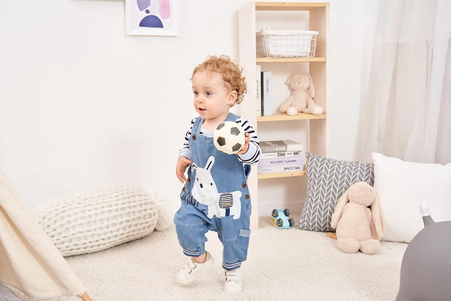 Cute Baby Boy Clothes Suit Toddler Boys' Striped long Sleeve T-Shirt Denim Overalls Jumpsuit Pants Outfits Sets