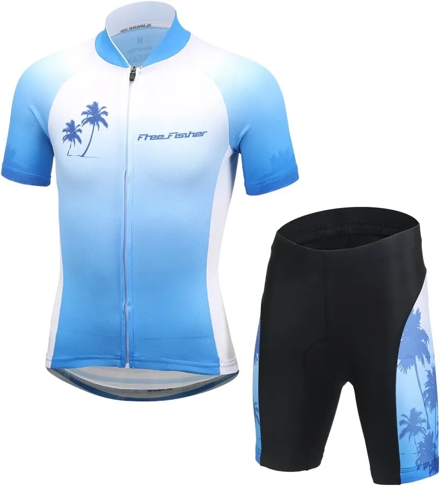 Cycling Jersey Kids,Short Sleeve Cartoon Road Mountain Bike Jersey Set/Top/Short