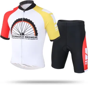 Cycling Jersey Kids,Short Sleeve Cartoon Road Mountain Bike Jersey Set/Top/Short