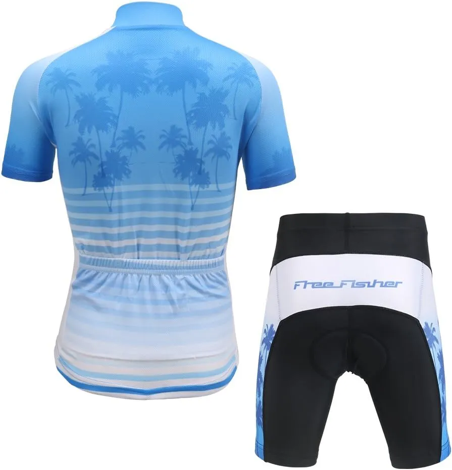 Cycling Jersey Kids,Short Sleeve Cartoon Road Mountain Bike Jersey Set/Top/Short