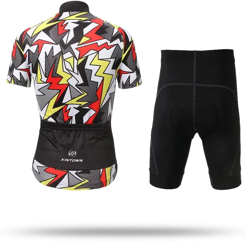 Cycling Jersey Kids,Short Sleeve Cartoon Road Mountain Bike Jersey Set/Top/Short