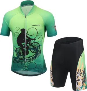 Cycling Jersey Kids,Short Sleeve Cartoon Road Mountain Bike Jersey Set/Top/Short