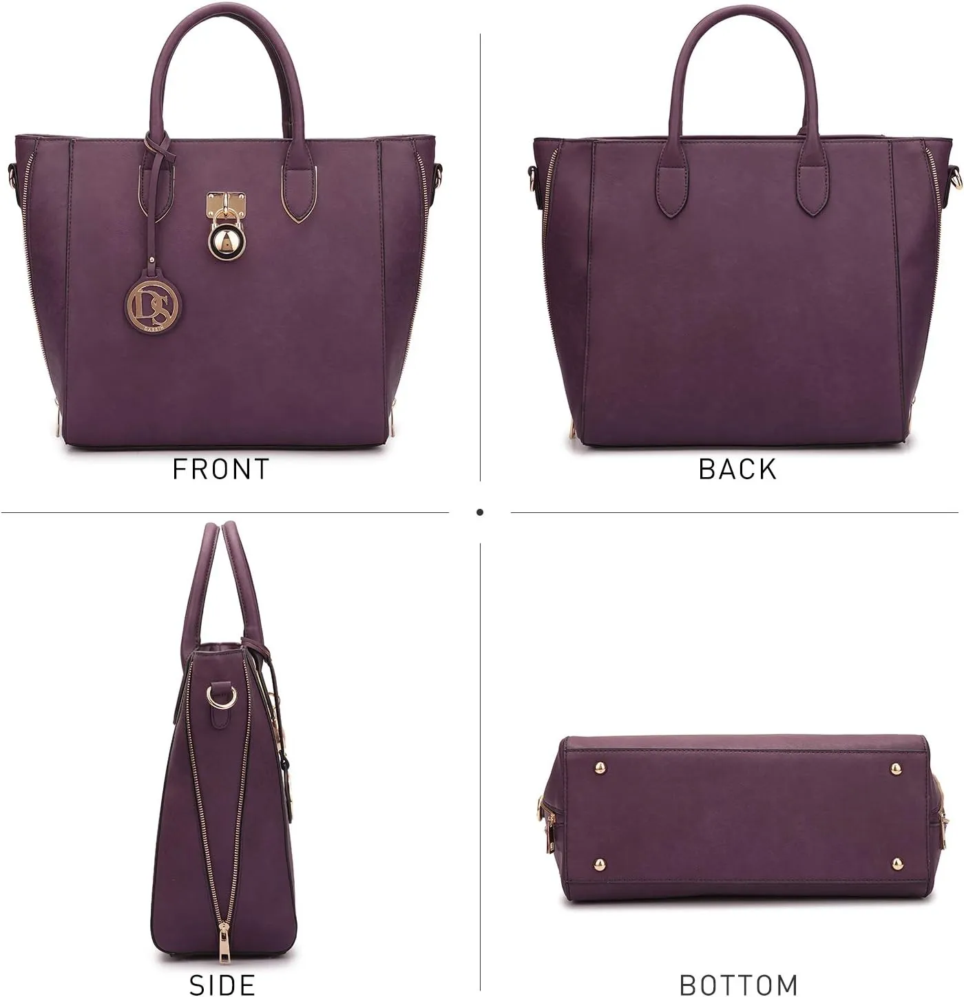 Dasein Women Handbags Purses Large Tote Shoulder Bag Top Handle Satchel Bag for Work