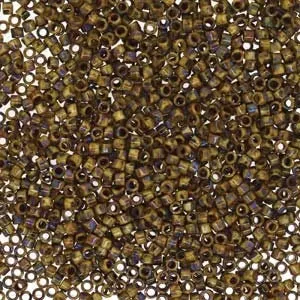 DB 2267, Picasso Brown Tan Matte - Miyuki Delica Beads - Size 11 - 5 grams - Japanese Cylinder Seed Beads - Retail & Wholesale