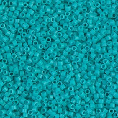 DB 793, Dyed Matte Opaque Turquoise - Miyuki Delica Beads - Size 11 - 5 grams - Japanese Cylinder Seed Beads - Retail & Wholesale