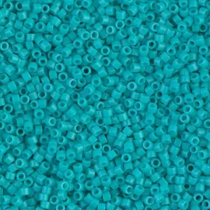 DB 793, Dyed Matte Opaque Turquoise - Miyuki Delica Beads - Size 11 - 5 grams - Japanese Cylinder Seed Beads - Retail & Wholesale