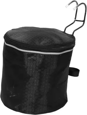 Detachable Front Basket for Bicycles Black Bike Basket Handlebar Mount Multi-use Storage Container
